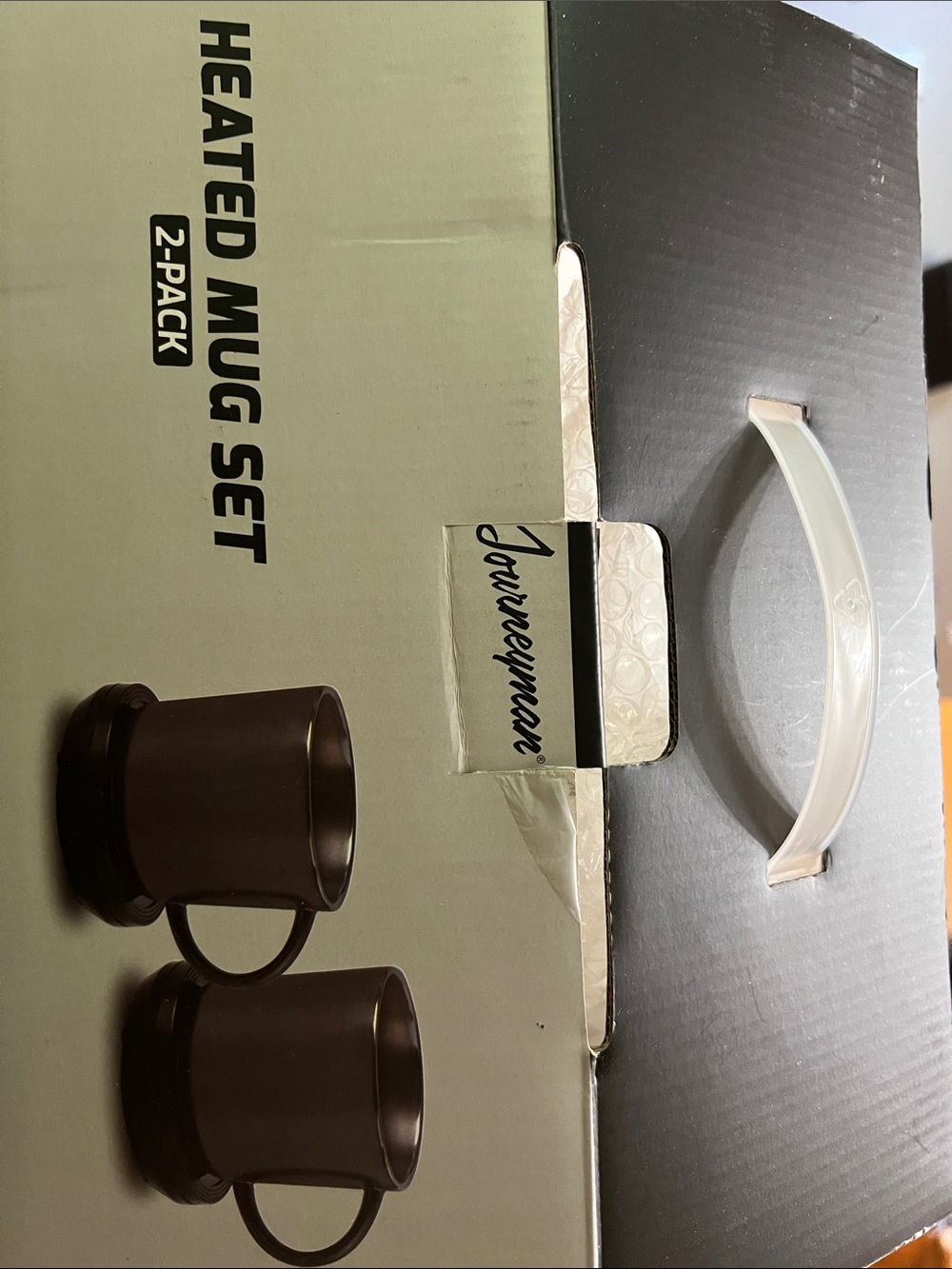 Heated Mug Set — Brown, 2-Pack